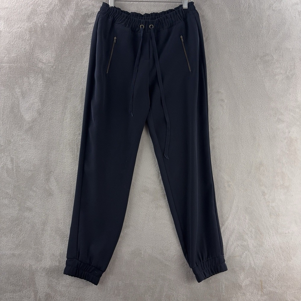 Barneys New York Track‎ Pants Womens Size Small Black Drawstring USA Made